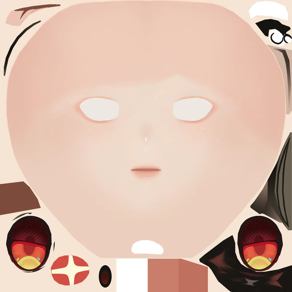 Burnice · Face colour texture from Zenless Zone Zero