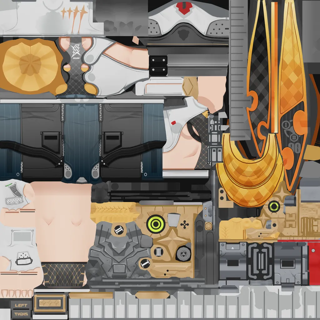 Soldier 0 - Anby · Body 2 colour texture from Zenless Zone Zero