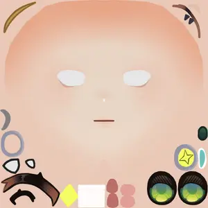 Ju Fufu · Face colour texture from Zenless Zone Zero