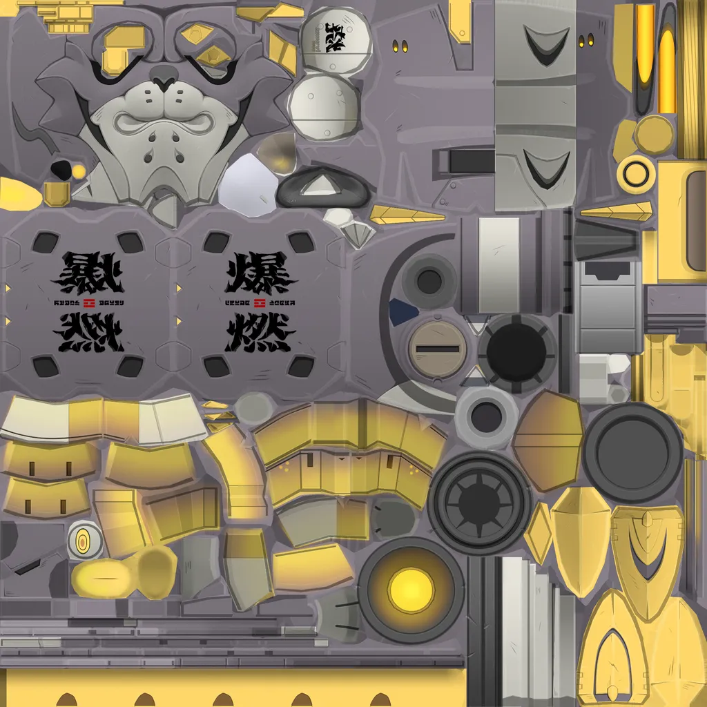 Ju Fufu · Weapon 1 colour texture from Zenless Zone Zero