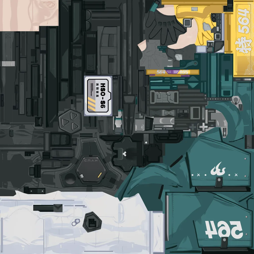 Harumasa · Body 1 colour texture from Zenless Zone Zero