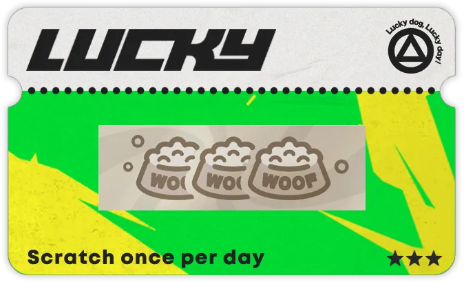 Lucky Scratch Card: Dog Food from Zenless Zone Zero