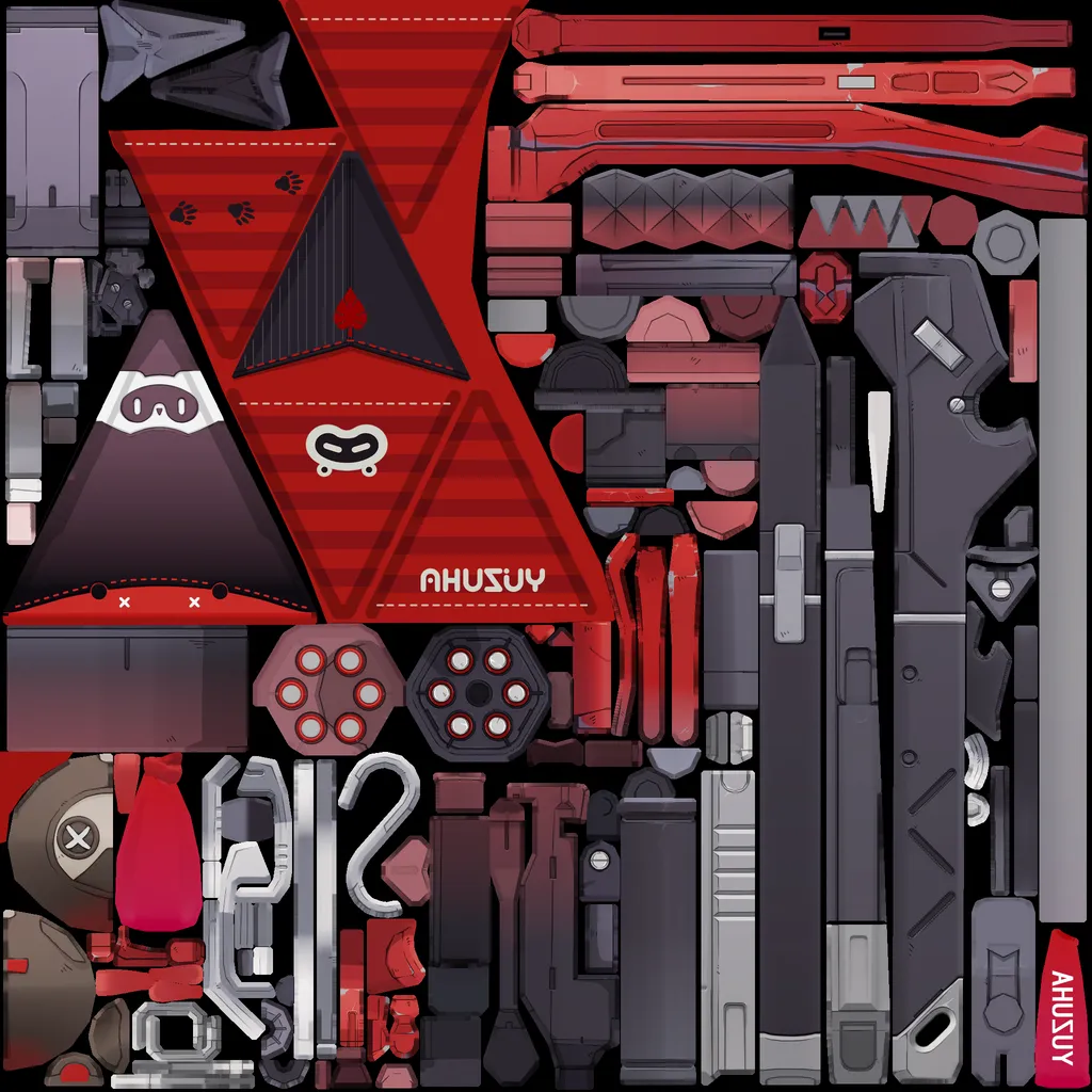 Yuzuha · Weapon colour texture from Zenless Zone Zero