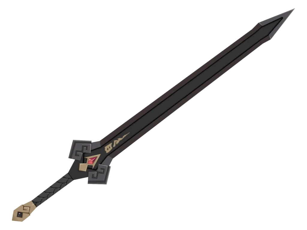 Dark Iron Sword · 3D model from Genshin Impact