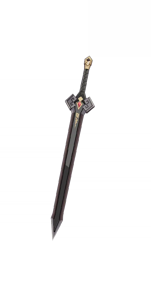 Dark Iron Sword · Wish art from Genshin Impact