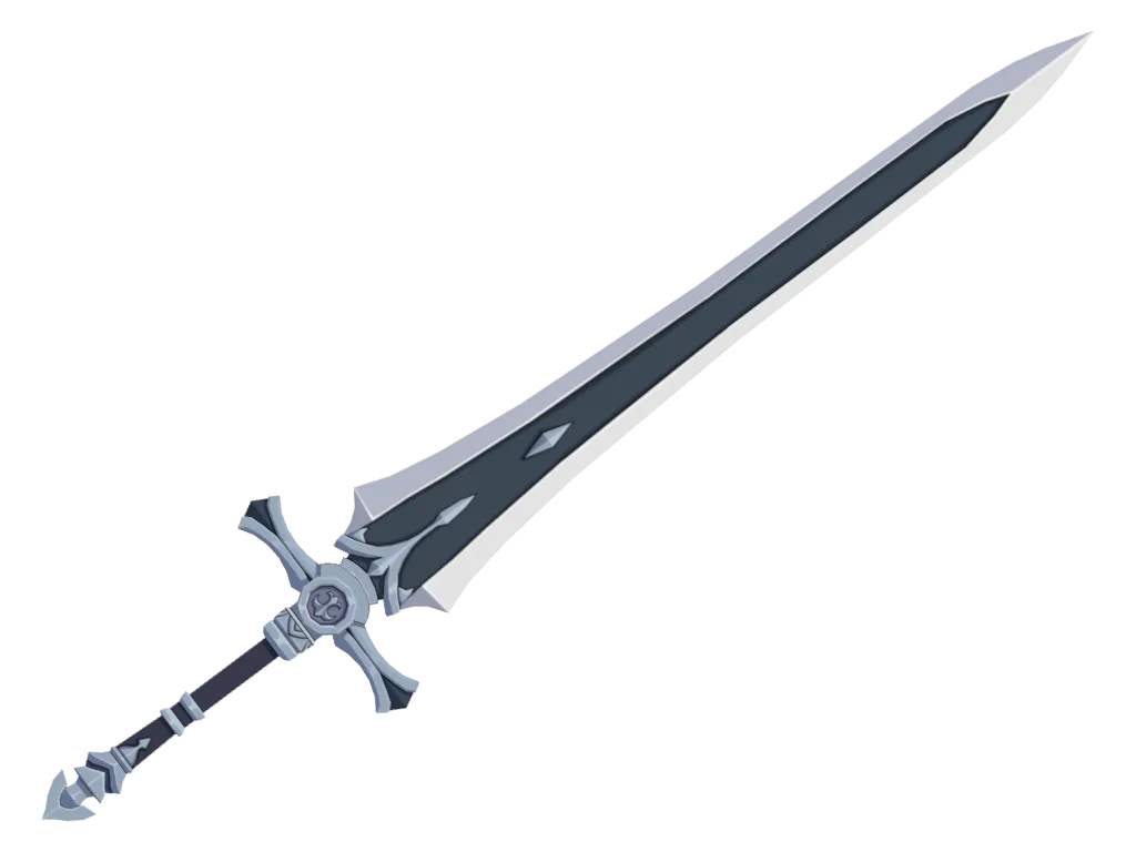 White Iron Greatsword · 3D model from Genshin Impact