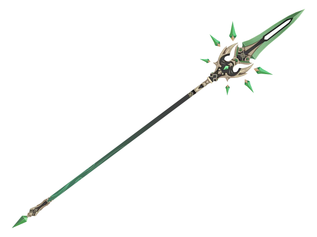 Primordial Jade Winged-Spear · 3D model from Genshin Impact