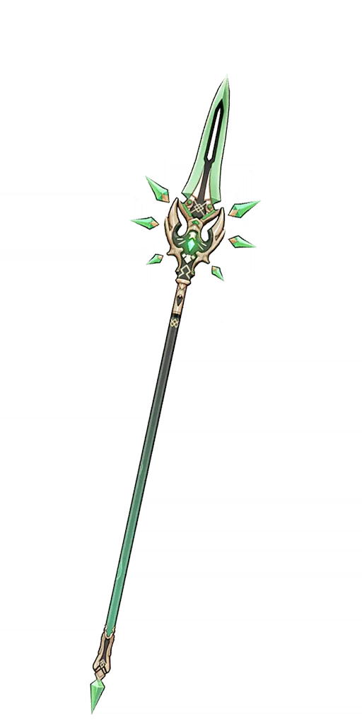 Primordial Jade Winged-Spear · Wish art from Genshin Impact